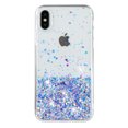 thumbnail image 2 of Designed for iPhone XS / iPhone X Bling Glitter Case Glow in The Dark Funny Shiny Sparkle Noctilucent Fluorescent for Women Girls Protective Case for iPhone XS / iPhone X, Purple, 2 of 6