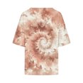 thumbnail image 4 of Nrmvnmi Linen Shirts for Women 3/4 Sleeve Plus Size Split Hem Tops Loose Crew Neck T Shirts Casual Three Quarter Length Tunic Tops, 4 of 5