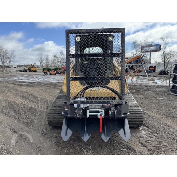 Wolfequip 7.5T Skid Steer Winch, 93 ft Steel Cable, 15000 lb Pulling Capacity for Forestry & Logging