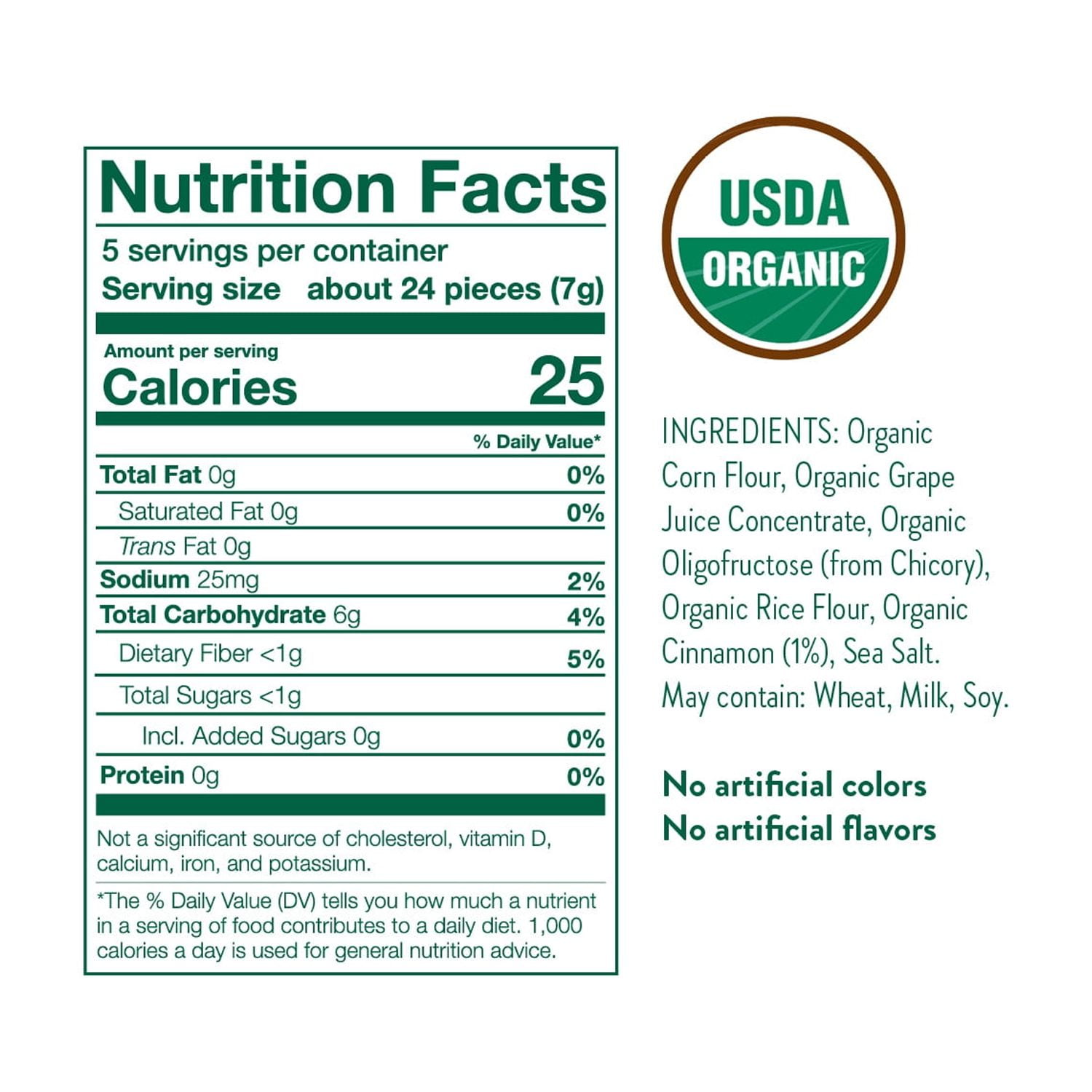 (2 pack) Little Bellies Organic Cinnamon Bun Softcorn 1.25 oz