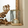 thumbnail image 2 of Jamie Young Co Rhine Burl Wood Hurricane in Brass Accents, 2 of 5