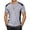 Grey, variant on YAYUBA Mens Polo Shirt Classic Button Crew Neck Big and Tall Business Casual Polo Shirts Quick Dry Athletic Fit Comfy Work Short Sleeve