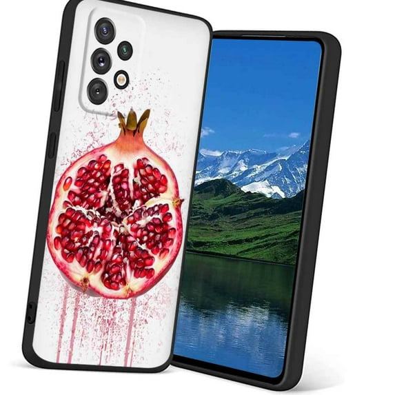 Compatible with Samsung Galaxy A52 5G Phone Case, pomegranate-fruits-511 Case Silicone Protective for Teen Girl Boy Case for Samsung Galaxy A52 5G