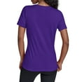 thumbnail image 2 of Women's Starter Purple Minnesota Vikings Groovy Script V-Neck T-Shirt, 2 of 2