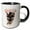 Black/White, variant on 3drose, Siamese Cat with Seal Points and Thanksgiving Feline Humor, 11oz Two-tone Yellow Mug