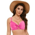 thumbnail image 3 of Bikini Tops for Women - Large Bust Swimsuit Top Only Knot Twist Full Coverage Bathing Suit 2025, 3 of 9