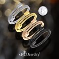 thumbnail image 7 of 555Jewelry Adjustable Stainless Steel Bracelet, Flexible Coil Wire Open Bangle Cuff with Luxury Majestic ‎Endings for Men & Women, Rose Gold, 7 of 7