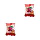 thumbnail image 4 of Ounissouiy Bolas de animales Kawaii, pudín, bolsa de dulces, juguetes de almohada, minimuñeco de peluche encantador, juguete de aperitivos de Tomate 2Conjunto, 4 of 6