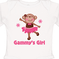 thumbnail image 4 of Inktastic Gammy's Girl Monkey Girls Long Sleeve Baby Bodysuit, 4 of 5