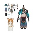 thumbnail image 1 of Genshin Impact-disfraz de Gorou para hombre, traje de Cosplay de zorro azul, pantalones de Halloween, conjunto completo de orejas de cola, 1 of 4