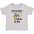 thumbnail image 3 of Inktastic Pack My Diapers I Am Going Fishing with G-pa Boys or Girls Baby T-Shirt, 3 of 5