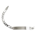 thumbnail image 4 of JOYARIS Esclava Hombre Pulsera Fígaro Plata 925 Placa Lisa 6 Mm Talla Largo/Ancho: 20 cm x 6 mm PT-0000320, 4 of 4