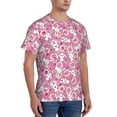 thumbnail image 2 of Vsdgher Cute Rabbit Print Men's Dry Fit Mesh Athletic Shirts Moisture Wicking Tennis T-Shirt Tops, 2 of 9