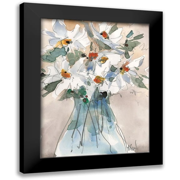 Dixon, Samuel 12x14 Black Modern Framed Museum Art Print Titled - Daisy Point of View II