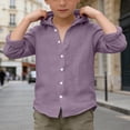 thumbnail image 5 of PRfgtbd Boys Shirts Kids Summer Hooded Shirt Long Sleeve Button Down Shirts Beach Tops Soft Breathable Solid Color Casual Wear Fashion Casual Tee Tops, 5 of 5