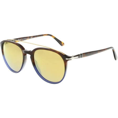 Persol Men's Mirrored PO3159S-9045W4-55 Brown Aviator Sunglasses