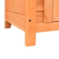 thumbnail image 2 of Pefilos 20" Rabbit Hutches for Outdoor, Indoor Wood Cat House Bunny Cage Small Animal Pet Cages, Orange, 2 of 10