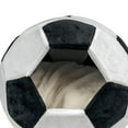 thumbnail image 7 of Portable Pet Bed Non Skid Washable Comfortable Football Shaped Warm Dog Bed Pet House Kitten Bed for Outdoor Cat Sleeping Indoor Accessories Black S, 7 of 7