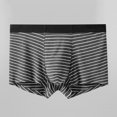 thumbnail image 1 of Mens Underwear Breathable Sports Boxer Briefs Comfortable Simple Basic Stripes, 1 of 9