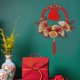 thumbnail image 2 of Corona de flores artificiales para Año Nuevo chino, corona para puerta de entrada, regalos de fiesta, Estilo B, 2 of 8
