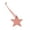 Pink, variant on Star Shaped Leather Luggage Charm Versatile Five-pointed Star Keychain for Women Girls Fashionable Bag Accessory