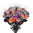 thumbnail image 4 of 1. Bendable Skeleton Hand Silk Rose Bouquet Halloween Floral Decor Adjustable Stem For Parties Weddings Indoor Outdoor, 4 of 9