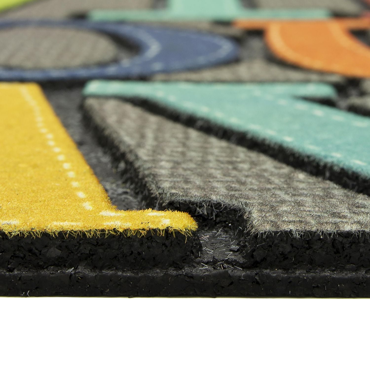 Mohawk Home Tapis d’entrée gris Wipe Your Paws, 46 x 76 cm (1 pi 6 po x 2 pi 6 po)