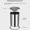 thumbnail image 5 of Maytalsory Small Stainless Steel Recessed Trash Can Cover Replacement 430 Round Small Stainless Steel Recessed 19.5-22CM, 5 of 5