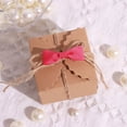 thumbnail image 2 of Efavormart 50 Pcs | 1.5" Fuchsia Grosgrain Pre Tied Ribbon Bows, Gift Basket Party Favor Bags Decor - Polyester, 2 of 9
