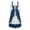 Blue, variant on Maid Dresses for Women Bridal Shower for Guest Medieval European Court Dress for Festival Wine M