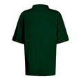 thumbnail image 4 of Womens Polo Shirts Short Sleeve Collared Business Casual Tops Summer Button Split Hem Elegant Golf Work Blouse,2XL, 4 of 5