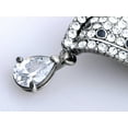 thumbnail image 2 of Dazzle Clear Swarovski Crystal Rhinestone Element Leopard King Crown Pin Brooch, 2 of 5