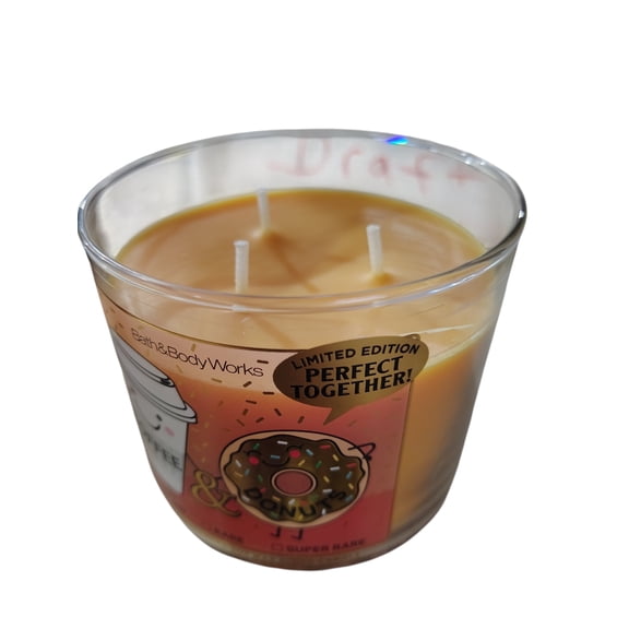 Bath & Body Works Coffee & Donuts 3 Wick Scented Candle