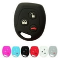 thumbnail image 2 of 3 Buttons Silicone Car Key Case Holder Remote Key Fob Cover Protector Black 1 Set, 2 of 8