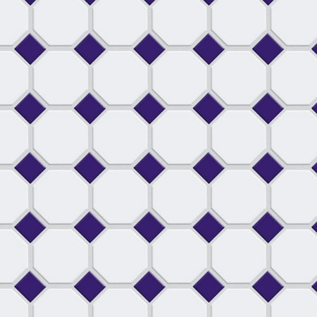 Merola Tile Fxlmo Metro - Matte White / Glossy Cobalt