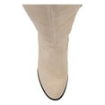 thumbnail image 3 of JOURNEE COLLECTION Womens Beige Tassel Cushioned Buckle Accent Braided Jezebel Round Toe Wedge Zip-Up Boots Shoes 7 M WC, 3 of 4