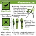 thumbnail image 4 of STRONGBACK Elite Adult Camping Chair with Lumbar Support and Carry Bag, Lime Green, 4 of 7