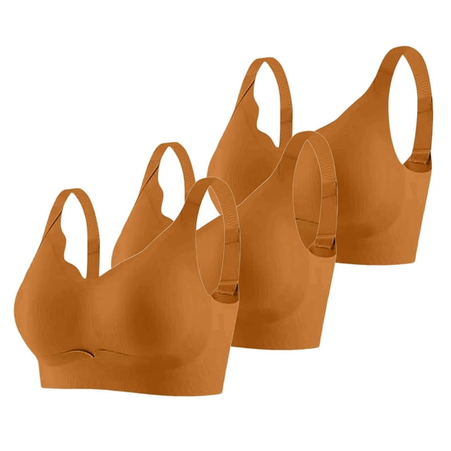 Brasier Mujer conjunto de 3 Piezas de Sujetador Deportivo sin Costuras y Cómodo para Mujer, con Soporte Ajustable, para Uso En Casa, Ocio y Entrenamiento Durante Toda La Temporada. Mediana