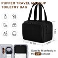 thumbnail image 2 of Gynky Makeup Bags Puffy Travel Toiletry Bag for Women, Lightweight Large Wide-open Travel Bag Cosmetic Organizer bag with Handle Water-resistant Travel Essentials for Toiletries Accessories, 2 of 10