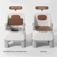 thumbnail image 3 of Commode de Chevet pour Adulte, Dossier Rembourré Antidérapant Sans Odeur, Coussin Doux Triplement Scellé pour Personnes Âgées, 3 of 8