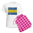 thumbnail image 5 of CafePress - Ukraine Strong - Women's Short Sleeve Print T-Shirt and Pants Light Cotton Pajama Set, 5 of 7