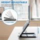 thumbnail image 2 of Soporte para Laptop Ajustable en Altura de Acero Negro Mount-It!, 2 of 9