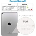 thumbnail image 2 of Case Compatible With Apple Ipad (9.7 Inch, Model 2018/2017, 6th / 5th Generation), Intelligent Protective Cover With Auto Sleep / Wake, Black, 2 of 4