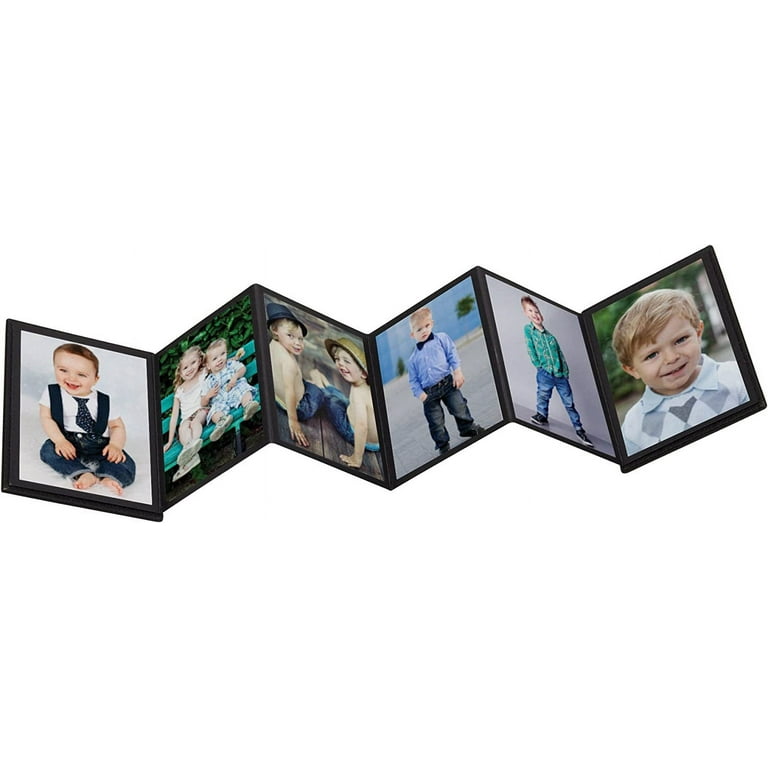 Neil Enterprises Mini Black Accordion Photo Album, Memory Adhesive