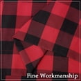 thumbnail image 5 of 2 Pcs Buffalo Plaid Curtains, Gingham Yarn Dyed Rod Pocket Light Filtering Curtain Drapes, 5 of 9