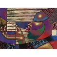 thumbnail image 3 of Unknown 24x19 Black Modern Framed Museum Art Print Titled - Blowing a Kiss I, 3 of 5