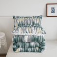thumbnail image 5 of Homewish Green Gray Gradient Twin Comforter Sets,Classic Abstract Geometric Bedding Set,Colorful Stars Reversible,2-Piece,1 Comforter and 1 Pillowcase, 5 of 7