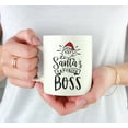 thumbnail image 3 of Koyal Wholesale Santa Claus Ceramic Coffee Mug, Santa's Favorite Boss, 3 of 5