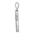 thumbnail image 2 of 14k White Gold 1/8ct. Diamond Cross Pendant Charm, 2 of 4