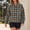 Army Green, variant on Womens Quarter Zip Sweatshirt Plaid Fleece Pullover Mock Collar Jacket,Sherpa Fuzzy Pullover Oversized Long Sleeve Sweatshirts Casual Fashion Stand Collar Coat Warm Fall Winter Tops